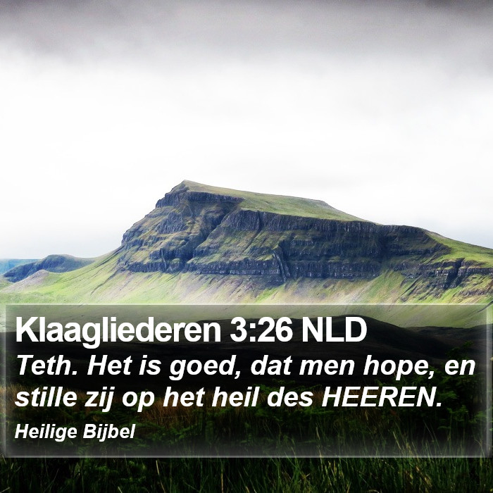 Klaagliederen 3:26 NLD Bible Study