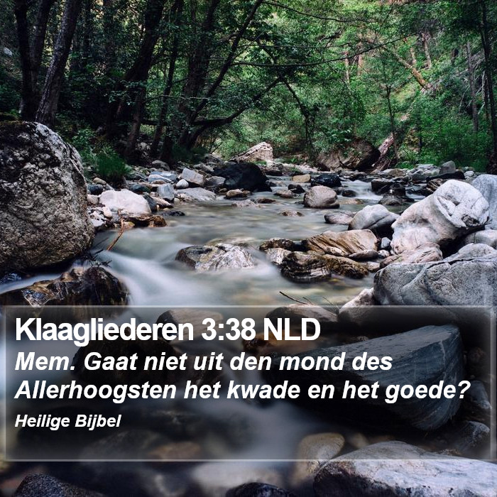 Klaagliederen 3:38 NLD Bible Study