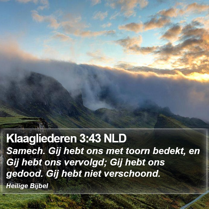 Klaagliederen 3:43 NLD Bible Study