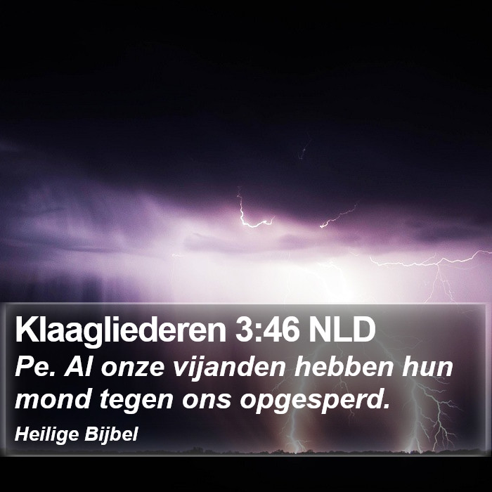 Klaagliederen 3:46 NLD Bible Study