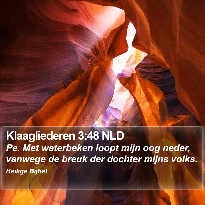Klaagliederen 3:48 NLD Bible Study