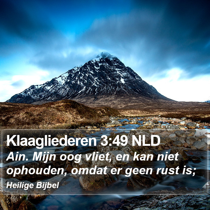 Klaagliederen 3:49 NLD Bible Study