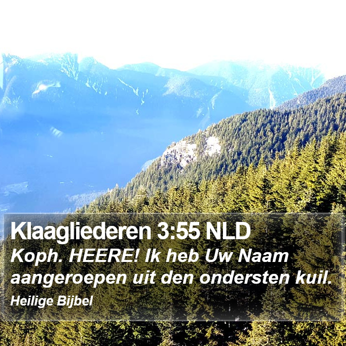 Klaagliederen 3:55 NLD Bible Study