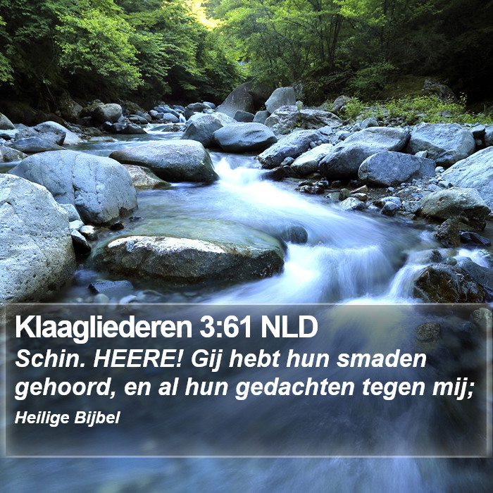 Klaagliederen 3:61 NLD Bible Study