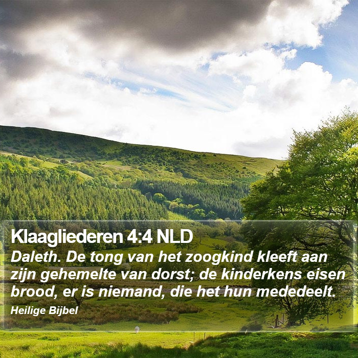 Klaagliederen 4:4 NLD Bible Study