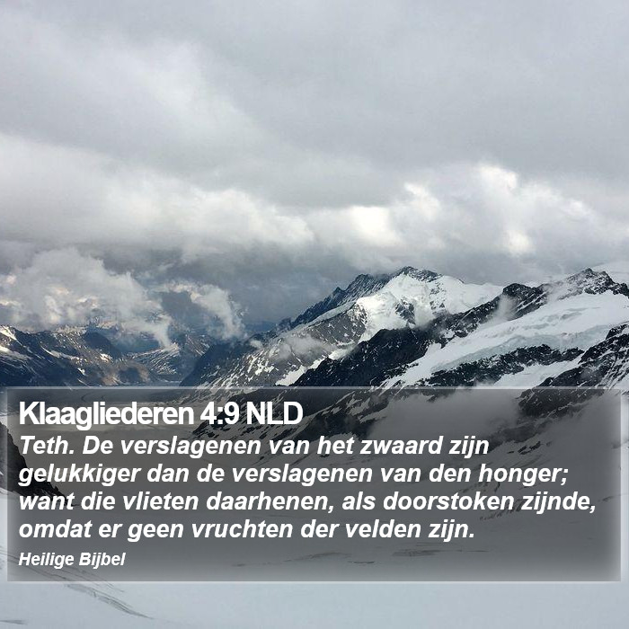 Klaagliederen 4:9 NLD Bible Study