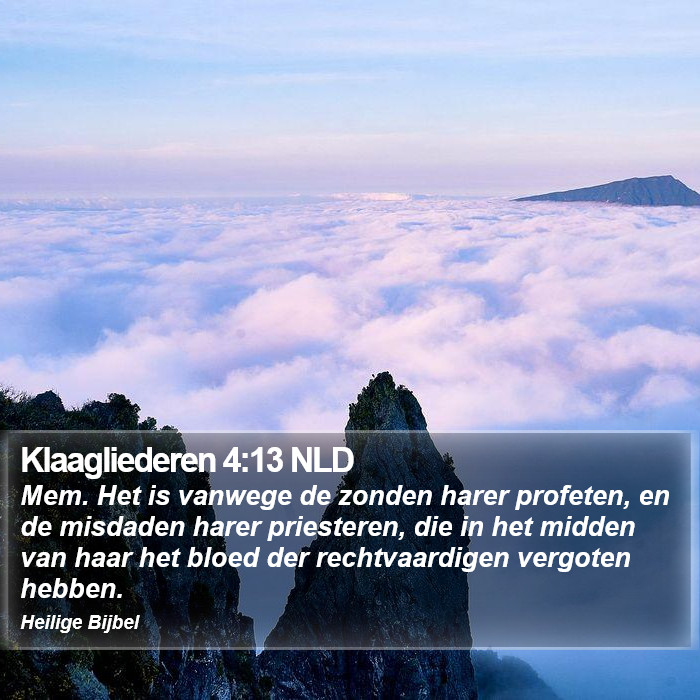 Klaagliederen 4:13 NLD Bible Study