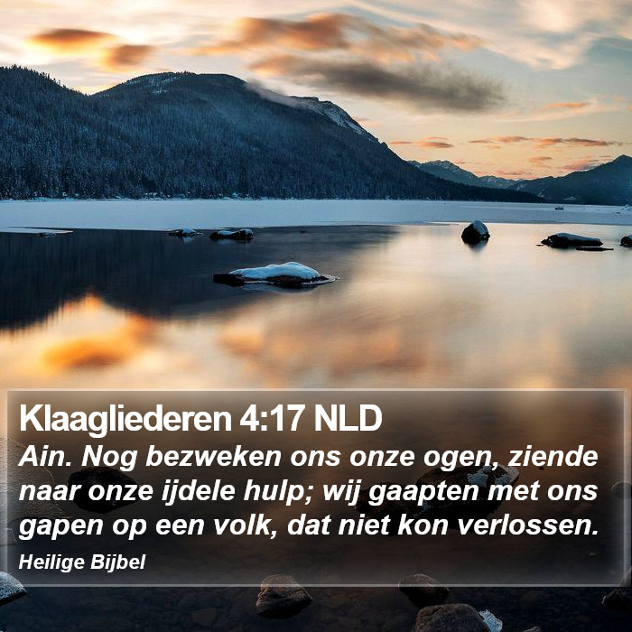 Klaagliederen 4:17 NLD Bible Study