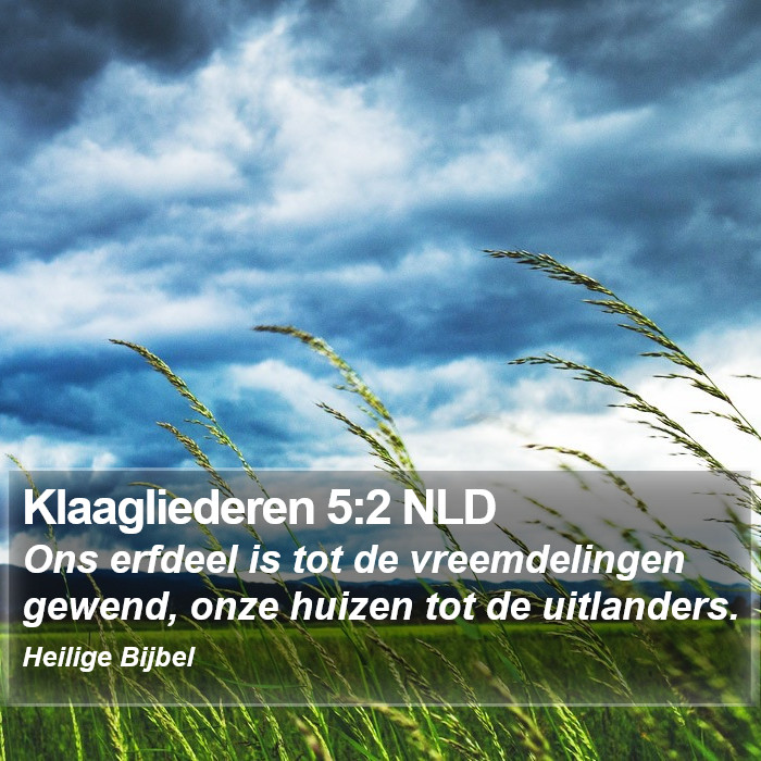 Klaagliederen 5:2 NLD Bible Study