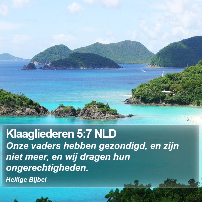 Klaagliederen 5:7 NLD Bible Study