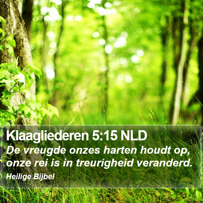 Klaagliederen 5:15 NLD Bible Study