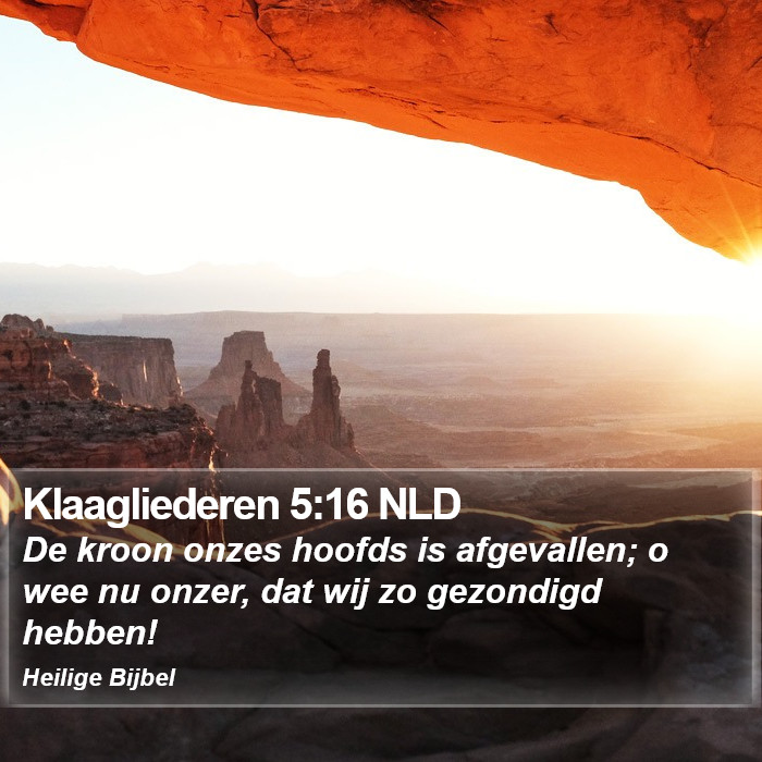 Klaagliederen 5:16 NLD Bible Study