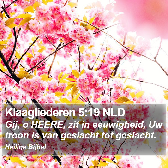 Klaagliederen 5:19 NLD Bible Study