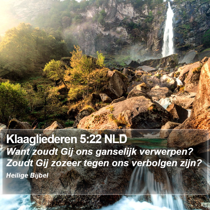 Klaagliederen 5:22 NLD Bible Study