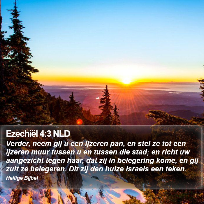 Ezechiël 4:3 NLD Bible Study