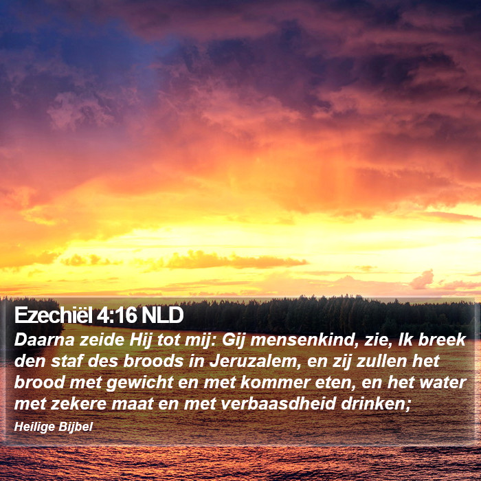 Ezechiël 4:16 NLD Bible Study