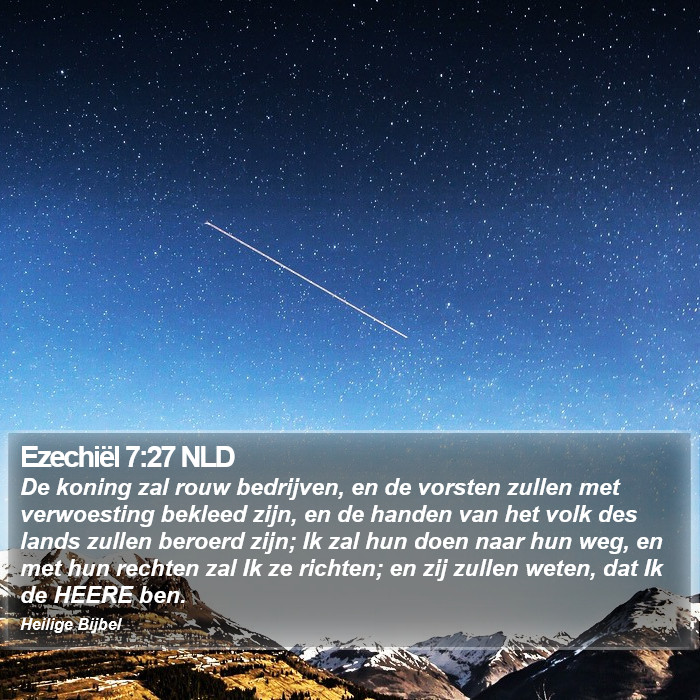 Ezechiël 7:27 NLD Bible Study