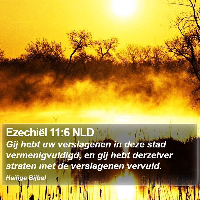 Ezechiël 11:6 NLD Bible Study