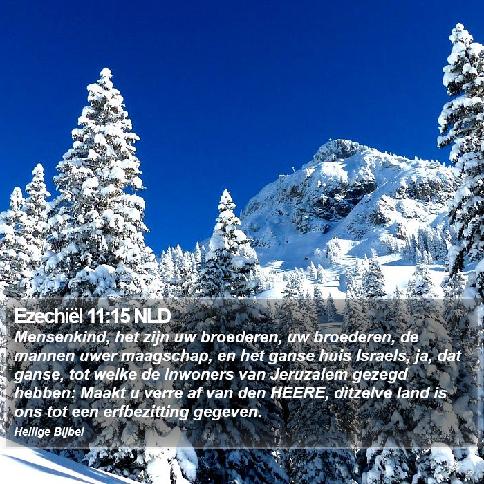 Ezechiël 11:15 NLD Bible Study