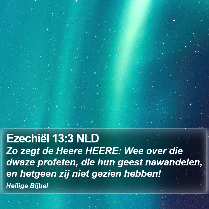 Ezechiël 13:3 NLD Bible Study