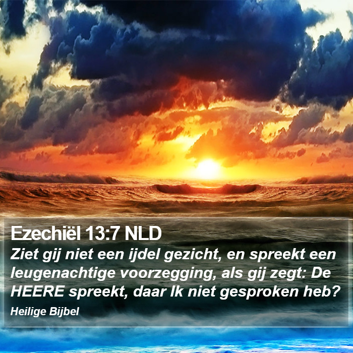 Ezechiël 13:7 NLD Bible Study