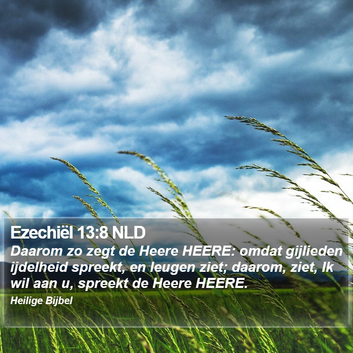 Ezechiël 13:8 NLD Bible Study