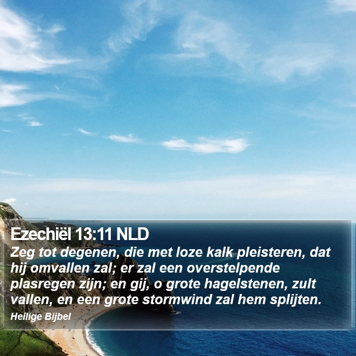 Ezechiël 13:11 NLD Bible Study