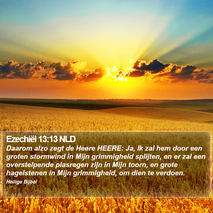 Ezechiël 13:13 NLD Bible Study