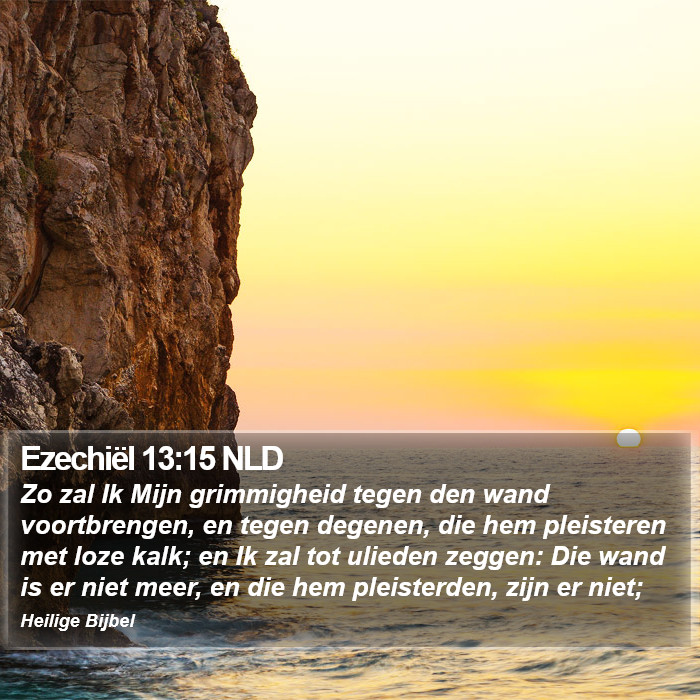 Ezechiël 13:15 NLD Bible Study
