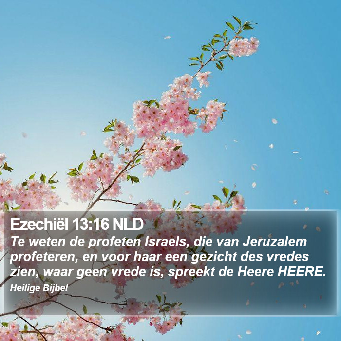 Ezechiël 13:16 NLD Bible Study