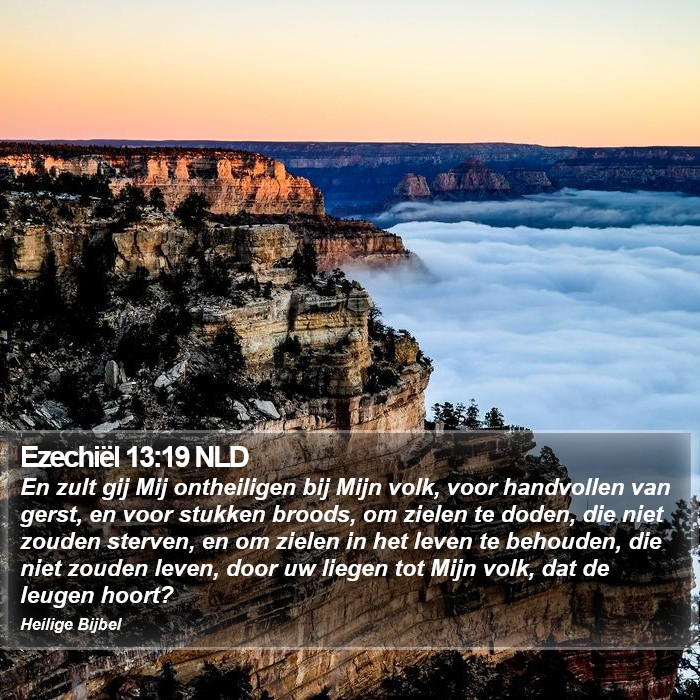 Ezechiël 13:19 NLD Bible Study