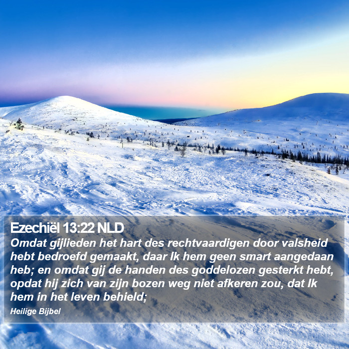 Ezechiël 13:22 NLD Bible Study
