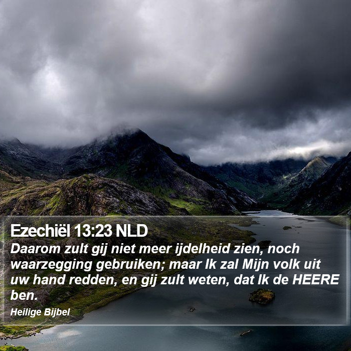 Ezechiël 13:23 NLD Bible Study