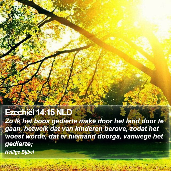 Ezechiël 14:15 NLD Bible Study