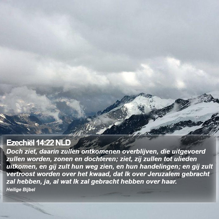 Ezechiël 14:22 NLD Bible Study