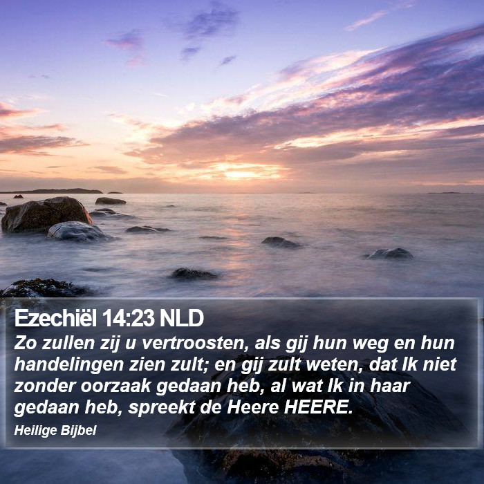 Ezechiël 14:23 NLD Bible Study