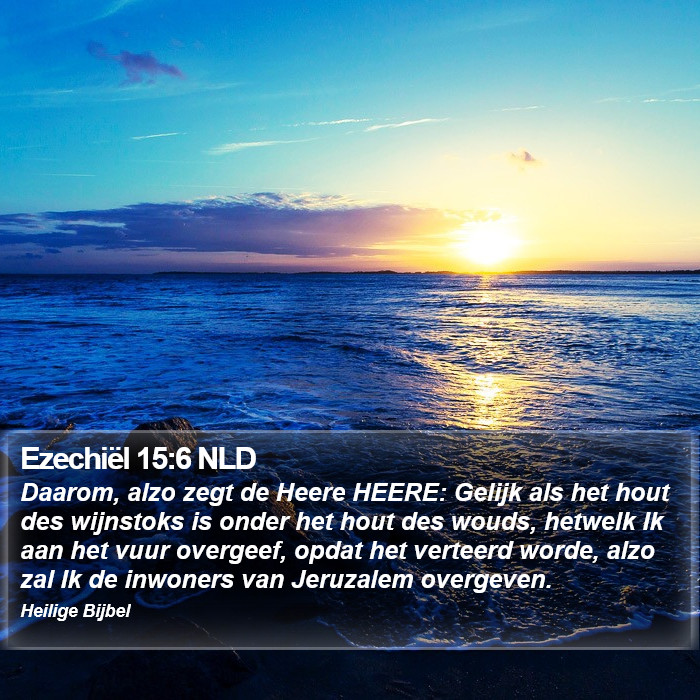 Ezechiël 15:6 NLD Bible Study