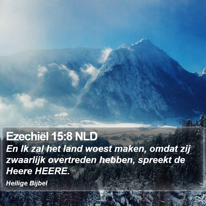 Ezechiël 15:8 NLD Bible Study