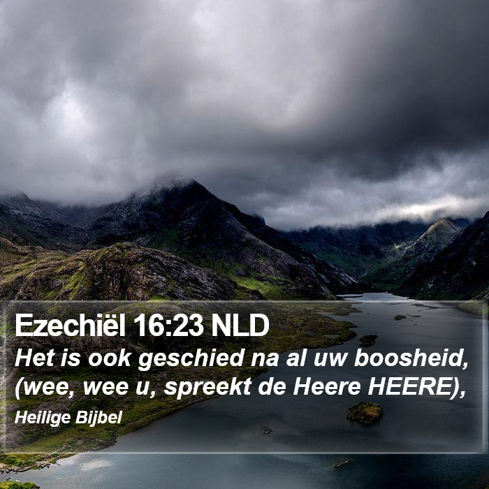 Ezechiël 16:23 NLD Bible Study