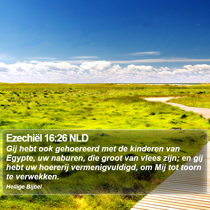 Ezechiël 16:26 NLD Bible Study