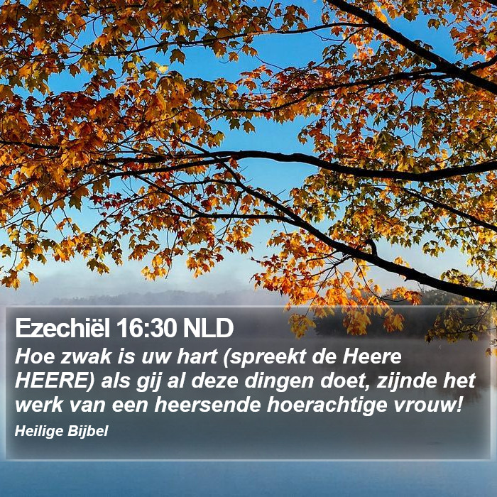 Ezechiël 16:30 NLD Bible Study