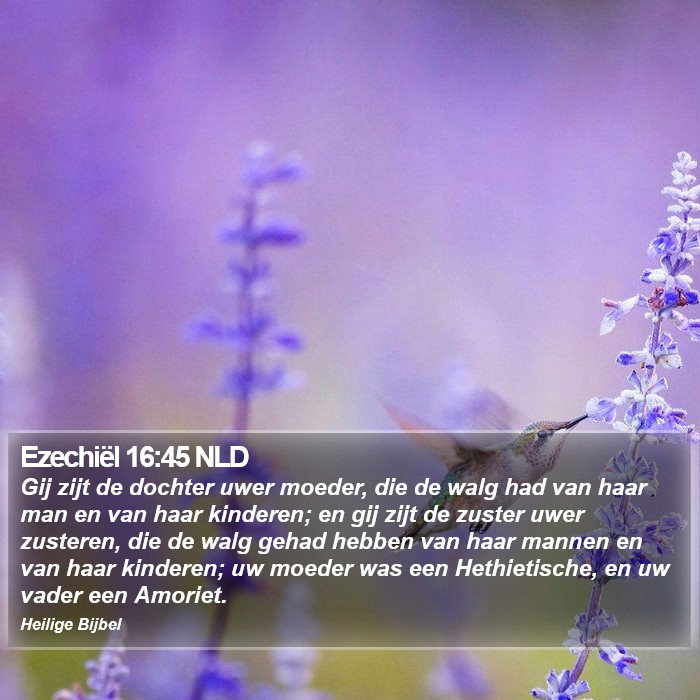 Ezechiël 16:45 NLD Bible Study