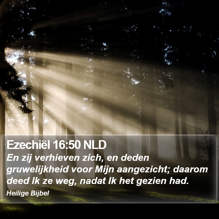 Ezechiël 16:50 NLD Bible Study