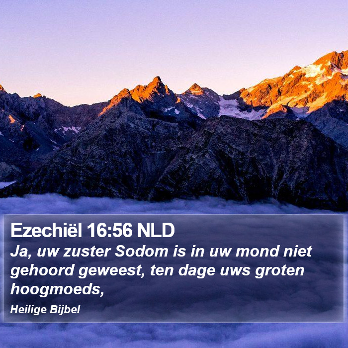 Ezechiël 16:56 NLD Bible Study