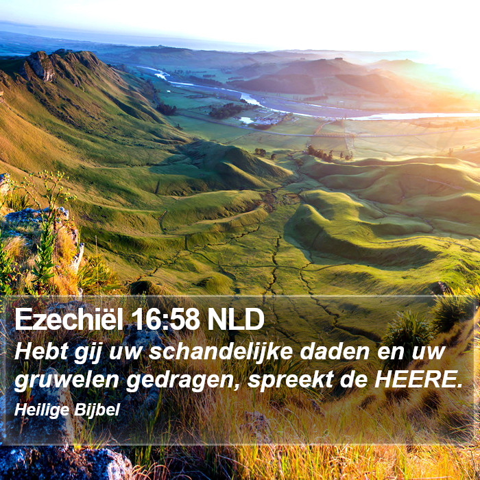 Ezechiël 16:58 NLD Bible Study