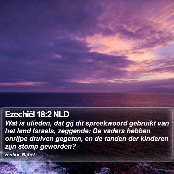 Ezechiël 18:2 NLD Bible Study