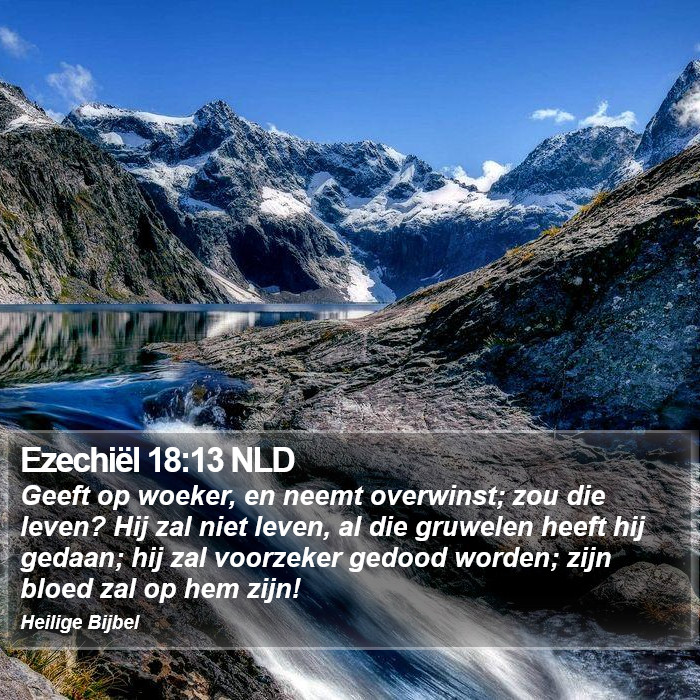 Ezechiël 18:13 NLD Bible Study