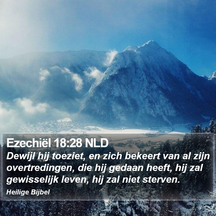 Ezechiël 18:28 NLD Bible Study