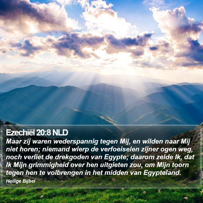 Ezechiël 20:8 NLD Bible Study