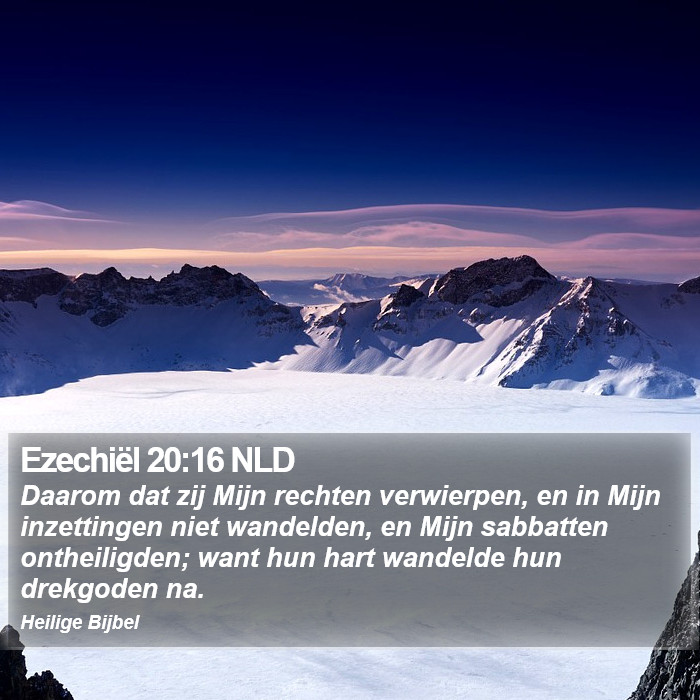 Ezechiël 20:16 NLD Bible Study